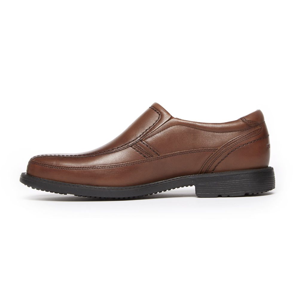 Rockport Mens Style Leader 2 Bike Toe - Slip-On Brown - SYT682390